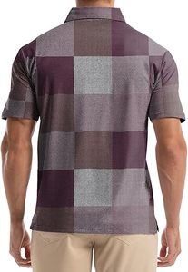 Polo de Golf de secado rápido de alta calidad para hombre, Polo bordado de punto de manga corta elástico transpirable sin costuras personalizado - Product Image 4