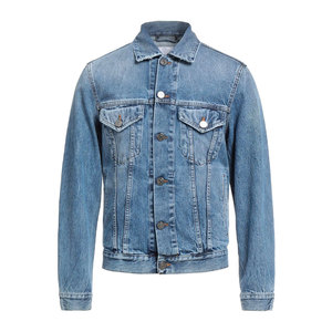 Classic Denim <b>Jacket</b> For <b>Men</b> With Button Closure And Chest Pockets Ideal For Casual Everyday Style - Product Image 1