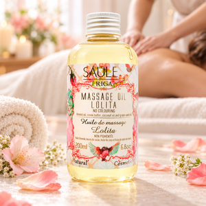 Aceite de Masaje Lolita 200ml, Aceite Corporal Nutritivo con Aceites de Almendras, Coco y Semillas de Uva para Masajes Profesionales de Spa y una Piel Suave y Sedosa - Product Image 1
