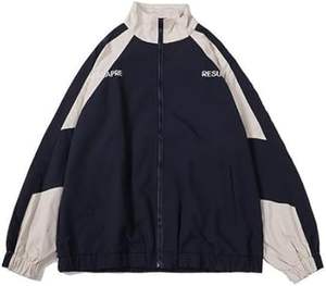 Chaqueta de Piloto con Cuello de Béisbol, Nueva Colección de Primavera y Otoño, Simple, Casual y Holgada, Chaqueta Casual para Hombre - Product Image 1