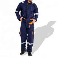 Overol de Trabajo Acolchado de Algodón Impermeable, Uniforme de Seguridad con Bolsillos Personalizados, Logotipo Personalizado, Detección de Agujas, Alta Calidad, Personalizable