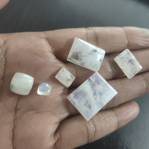 6 uds de piedra lunar arcoíris Natural 6x6mm a 22x16mm cabujón de cojín rectangular 46,75 CTS Iroc ventas cabina de piedras preciosas sueltas US $16 - Product Image 6