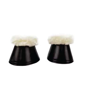Bottes de sport pour chevaux avec doublure en poils de fourrure Bottes à clochettes pour tendons Équipement de protection pour chevaux - Product Image 1