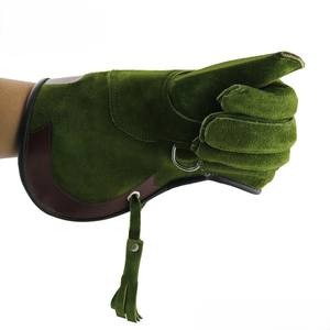 Gran oferta, guantes de cuero reforzado de 60cm para manejo de animales, guantes de soldadura transpirables a prueba de mordeduras para protección contra mordeduras de perros - Product Image 4