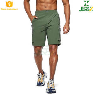 Pantalones cortos de lona de poliéster 100% para hombre, pantalones cortos Cargo de secado rápido para viajes al aire libre, multibolsillos, ropa informal para todos los días, pesca, Camping - Product Image 2