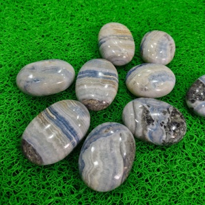 Piedra de piedra ovalada de Rodocrosita azul de alta calidad Natural, piedra de esquelita ovalada, forma de mezcla de cristal liso a granel para joyería, regalos de amor popular - Product Image 6