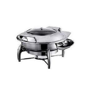 จานร้อนใส่อาหารทำจากสแตนเลสสตีลทรงกลมปรับขนาดได้จานร้อนสำหรับใส่อาหารจากผู้ผลิตในอินเดีย - Product Image 6