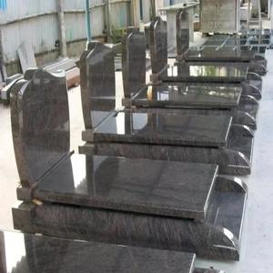 Lápidas y monumentos de granito negro absoluto Piedras de granito negro Monumentos de lápida negra completa - Product Image 3