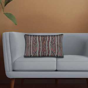 Coussin imprimé floral vintage - Décoration d'intérieur turque rustique, 8"x16" - 20x40 cm - Product Image 4