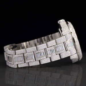 Montre de luxe analogique cadran affichage japonais automatique mouvement en acier inoxydable Moissanite résistant à l'eau Date montres mécaniques - Product Image 2