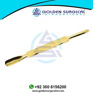 Empujador de Cutículas de Acero Inoxidable con Recubrimiento Dorado, Precio Económico, Doble Punta - Product Image 4