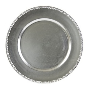 Plaques de fond en métal argenté élégantes et durables idéales pour les dîners formels et les tables luxueuses à la maison - Product Image 1
