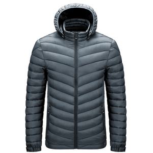 Veste d'hiver pour homme, fermeture éclair italienne, rembourrage en duvet, grande taille pour les voyages, veste matelassée pour homme, expédition DDP personnalisée - Product Image 3