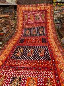 ANTIQUE PAKISTANI/<b>INDIAN</b> BANJARA MIRROR WORK <b>SHAWLS</b> HAND EMBROIDERY SILK CASUAl ethnic <b>shawls</b> for womens by aa impex - Product Image 6