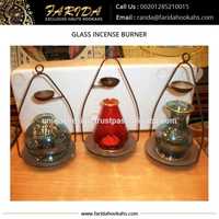 Brûleur à huile en verre soufflé à la main égyptien de haute qualité, gravé à l'or, 24 carats, four d'aromathérapie, design unique, emballage en coffret cadeau