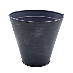 Jardinière ronde en fer lavage gris utilisée pour les fêtes de mariage intérieures et extérieures Jardinières Empotage Conteneurs décoratifs Pots de jardin Fournitures - Product Image 4