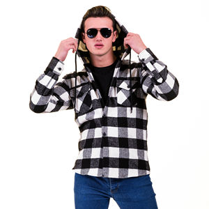 Hooded Umberjack <b>Shirt</b> Jacket Fur Lined Sherpa Winter Warm Lumberjack Jacket Winter <b>Shirt</b> Made in Turkey Custom Hoodies - Product Image 6