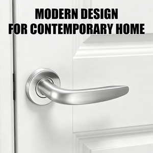 Tianyi Streamlined Curved <b>Lock</b> Lever Handle Satin Finish Wardrobe <b>Cabinet</b> Closet Drawer Security Hardware Supply - Product Image 4