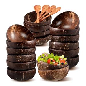 Prix usine bols à dessert en noix de coco bol et cuillère en coquille de coco naturelle faits à la main sans danger pour les aliments - Product Image 1