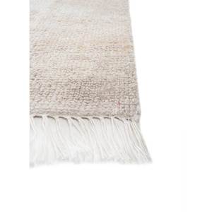 Tapis noué à la main en laine Thyme Ivory, rectangulaire 9x12, motif médaillon abstrait patchwork, style Tabriz pour salon domestique AKWL-1556 - Product Image 4