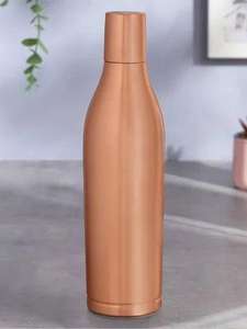 Bouteille d'eau en cuivre artisanale de la meilleure qualité, designs unis et colorés avec couvercle, idéale pour la salle de sport, la course à pied et l'usage quotidien - Product Image 4