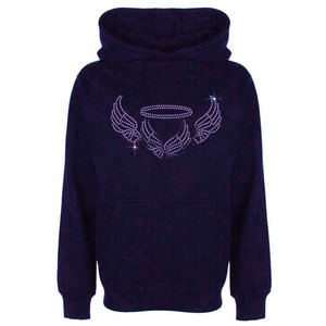 Sudadera con capucha negra personalizada Unisex para adultos 100% algodón Oversize Rhinestone para Puff Print Logo Zip Wash Pullover para invierno - Product Image 6