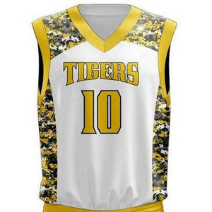 ชุดบาสเก็ตบอลพิมพ์โลโก้ชุดบาสเก็ตบอลผ้าซับลิเมตเย็บทนทานเหมาะสำหรับการจับคู่ฝึกซ้อมและอีเวนต์ - Product Image 5