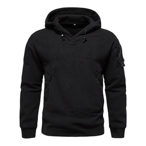 Sweat à capuche oversize en mélange de coton et polyester de qualité supérieure à épaules tombantes Design thermique personnalisé de haute qualité Impression numérique d'hiver pour hommes - Product Image 1