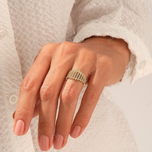 Anillo de Compromiso Vintage Art Deco, Diseño Único, Plata Esterlina, Chapado en Oro Sólido, Diseño Personalizado - Product Image 5
