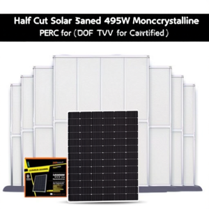 แผงโซลาร์เซลล์แบบ Half Cut 495W โมโนคริสตัลไลน์ PERC สำหรับติดตั้งบนหลังคา ได้รับการรับรองมาตรฐาน TUV - Product Image 2