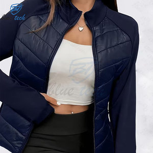Chaqueta Acolchada Impermeable de Secado Rápido para Mujer, Estilo Nuevo, Tejida, Aislante, Cortavientos, para Invierno, Diseño Personalizado con Logotipo OEM - Product Image 2