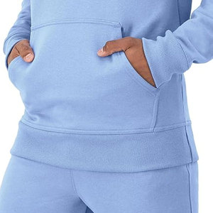 100% coton hommes hiver polaire sweats à capuche et sweat-shirts impression personnalisée Logo épais et léger solide motif Style de mode - Product Image 5