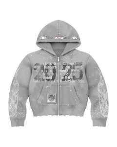 Sudadera con capucha para hombre de peso pesado ajustable con logotipo personalizado, hechos en productos populares Pakistán, cuello con capucha grueso liso de poliéster/algodón - Product Image 2