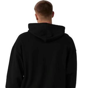 Sweat-shirt à capuche unisexe noir lourd ODM Hiver 6XL Tissu français de haute qualité Logo personnalisé Broderie Sweat-shirt pour homme - Product Image 2