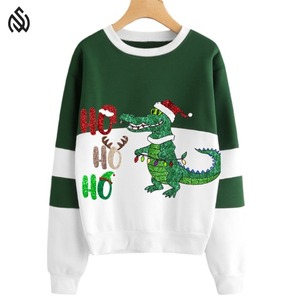 Vente chaude mignon imprimé sweat pull de noël sweat pour femme sweat de noël - Product Image 4