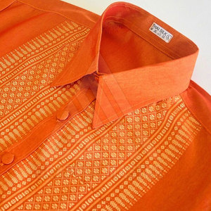 Chemises thaïlandaises pour hommes à séchage rapide fabriquées dans les meilleurs matériaux à vendre en ligne Chemises thaïlandaises teintes en couleur unie de grande taille - Product Image 3