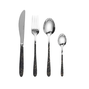 Juego de cubiertos de nuevo estilo, vajilla plateada de acero inoxidable, regalo creativo, plata, diseño personalizado, cubiertos de Metal plateado - Product Image 5