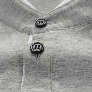 Camisas Personalizadas para Hombre, OEM, Transpirables, de Tela de Lona con Spandex/Algodón, Estilo Gótico, Logotipo Bordado en la Parte Delantera, Manga Corta - Product Image 2