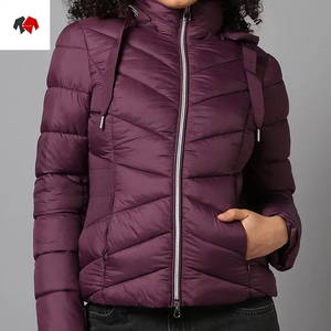 Veste matelassée en tricot personnalisée pour femme Ryan Pro Gear, chaude, respirante, à capuche, avec logo personnalisé et rembourrage doux - Product Image 1