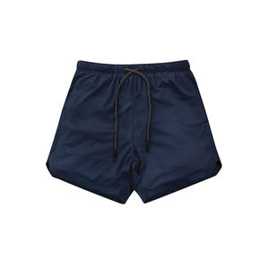 2025 pantalones cortos deportivos de malla de secado rápido para hombres, pantalones cortos de cintura elástica para correr, entrenamiento atlético, pantalones cortos de gimnasio, técnica teñida lisa - Product Image 1