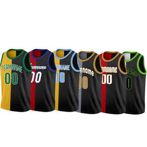 Maillot de basket-ball imprimé respirant de grande taille, dernier modèle 2026, design personnalisé, maillot de basket-ball pour adultes en gros - Product Image 3