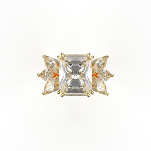 เครื่องประดับ avarta 14K Gold 5กะรัต Moissanite cocktail RING - Product Image 5