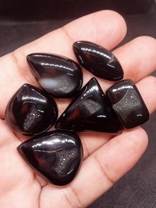 Cabujón Druzy negro Natural de calidad superior de UDGEMS para la fabricación de joyas 100g MOQ Tamaños mixtos Energía curativa - Product Image 5