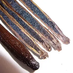 100% Pure Dark Brownish Gourmet Vanilla Beans Perfect For Baking, Ice Cream From Best Supplier.