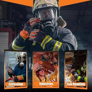 Gants de travail de sécurité de qualité supérieure en gros, revêtement en nitrile, gants de travail miniers rembourrés anti-impact pour les mécaniciens, fabriqués au Pakistan - Product Image 2