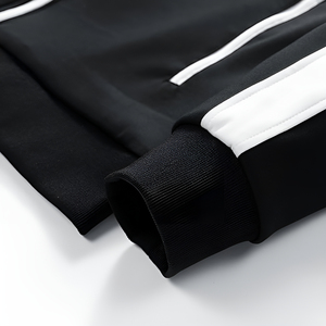 Survêtement d'été décontracté 2 pièces coupe-vent réversible imprimé pour homme avec fermeture à glissière complète - Product Image 4