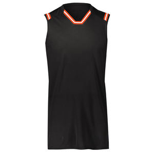 Maillot de basket-ball pour homme, vente chaude, qualité supérieure, dernier design, tissu en polyester, couleur unie, sans manches, léger - Product Image 1