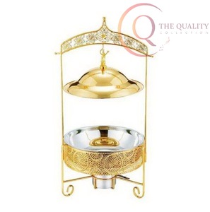 Plat de service professionnel classique en acier inoxydable pour la restauration et les événements/la restauration - Product Image 5