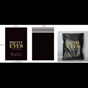Bolsa de Envío de Poliéster con Logotipo Dorado Impreso, Impermeable, Resistente a Desgarros, Negra Mate, para Sudaderas y Ropa - Product Image 4