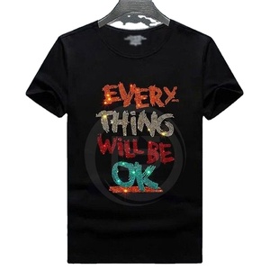 T-shirt personnalisé pour homme avec strass, taille adulte, design de qualité supérieure, créez vos propres t-shirts pour homme au meilleur prix - Product Image 1